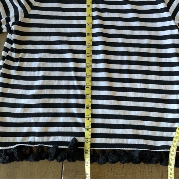 See and Be Seen Striped Top with Tassel Trim - S - Picture 8 of 10
